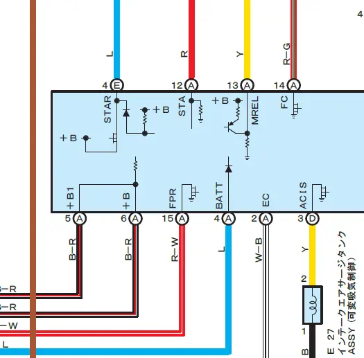 Схема Toyota Celsior UCF30 3UZ 5AT